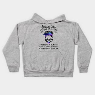 August Girl The Soul Of A Witch The Fire Of Lioness Kids Hoodie